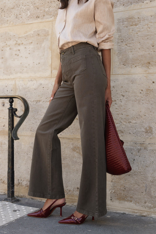 Gaspard Jeans in Khaki