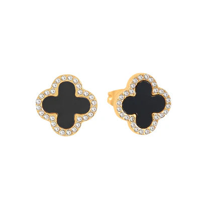 Estella Black Resin Studs