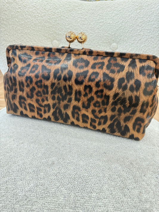 Leopard Print Clutch Bag