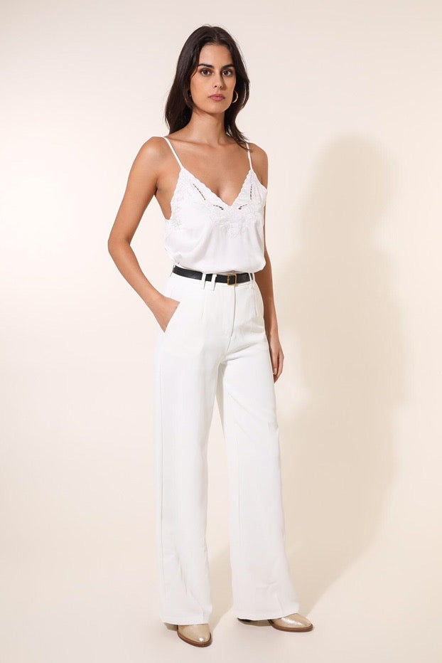 Layla Trousers in Off White