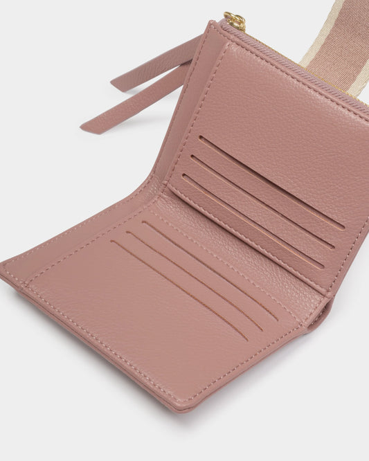 Hallie Purse in Pink Heather