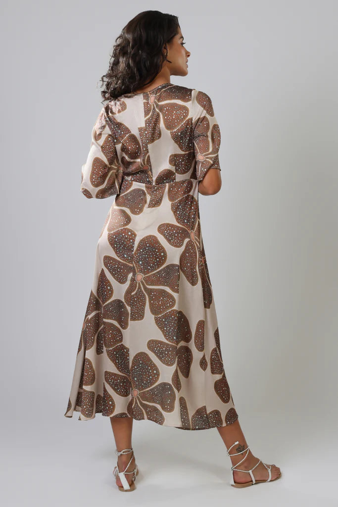 Full Bloom Blythe Dress in Cream