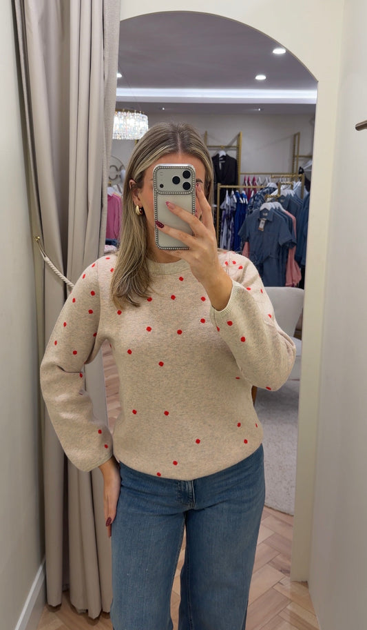 Ihbrielle Knit Pullover in Oatmeal