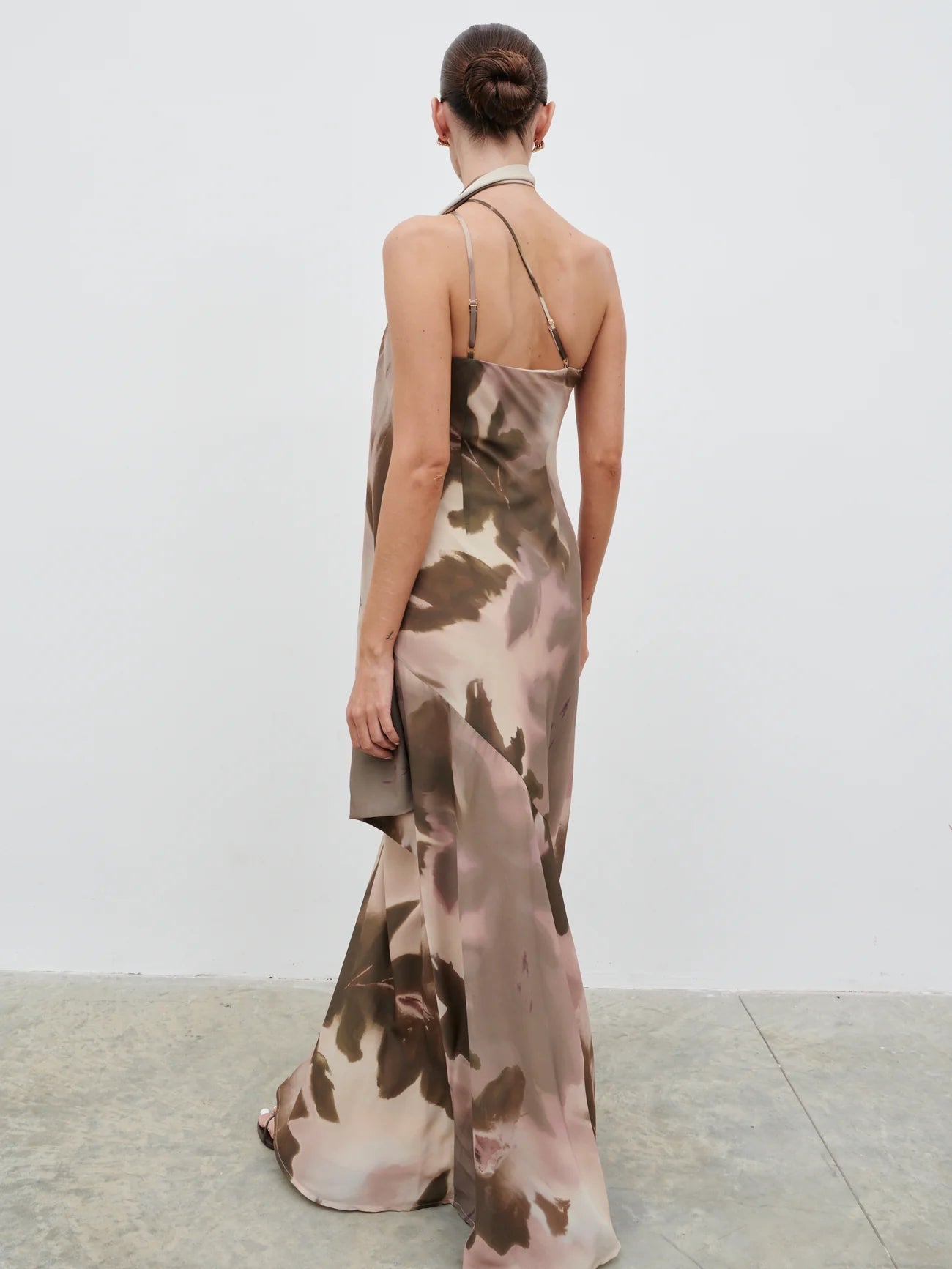 Sheree One Shoulder Chiffon Maxi Dress