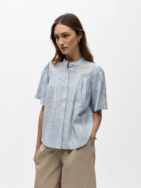 Viola Blouse in Kentucky Blue