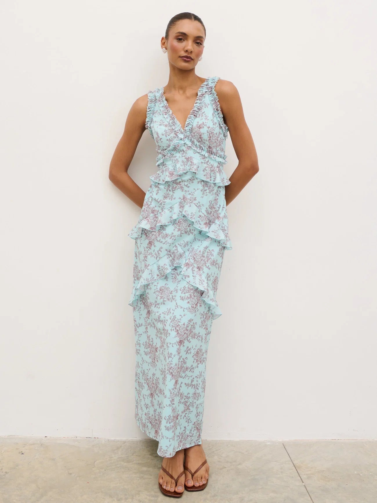Aurelia Ruffle Maxi Dress
