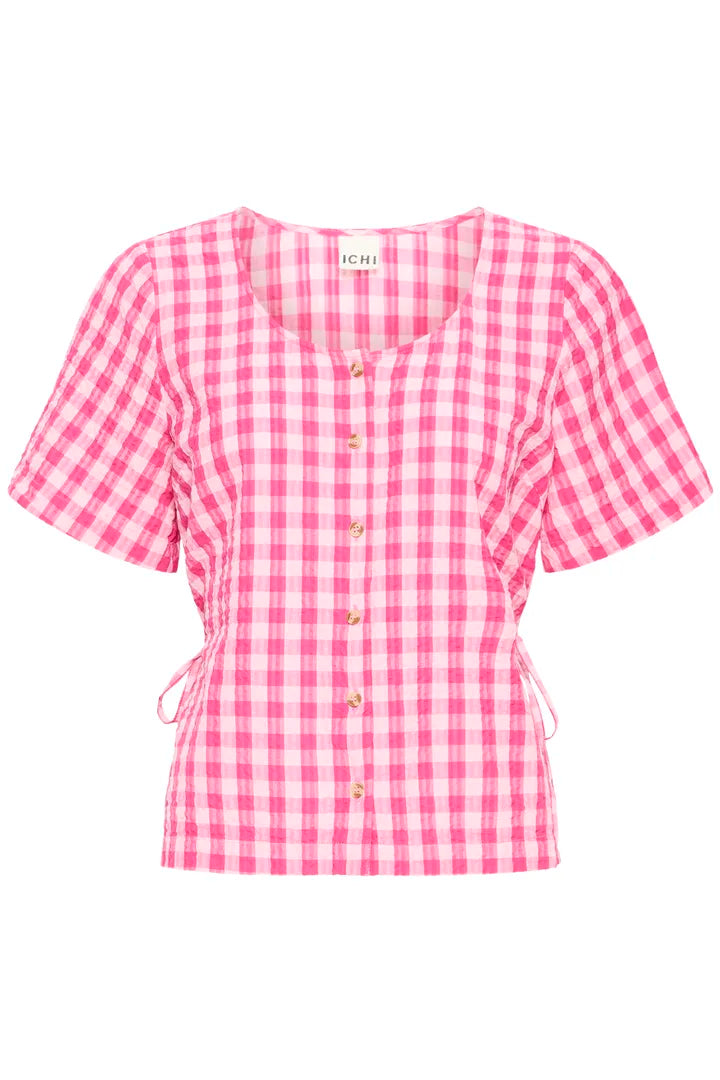 Ihfelica Shirt in Very Berry/Pink Check