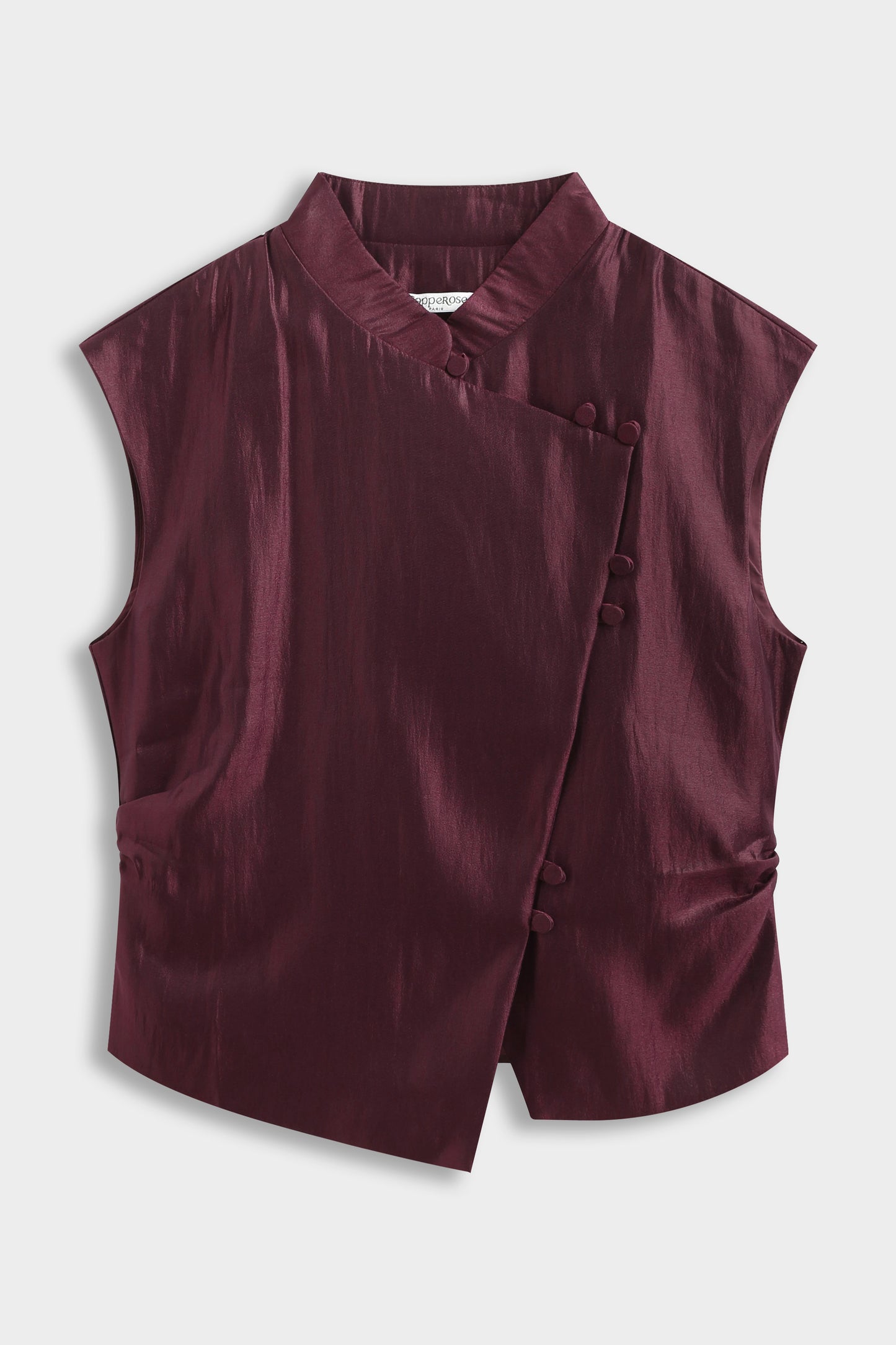Elara Top in Burgundy