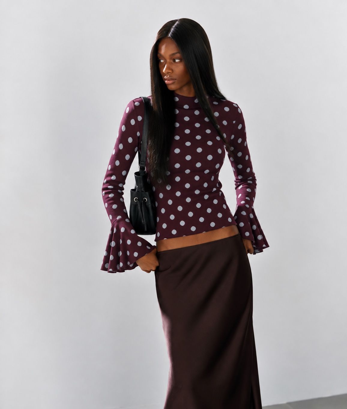 Sylvie Knit in Burgundy