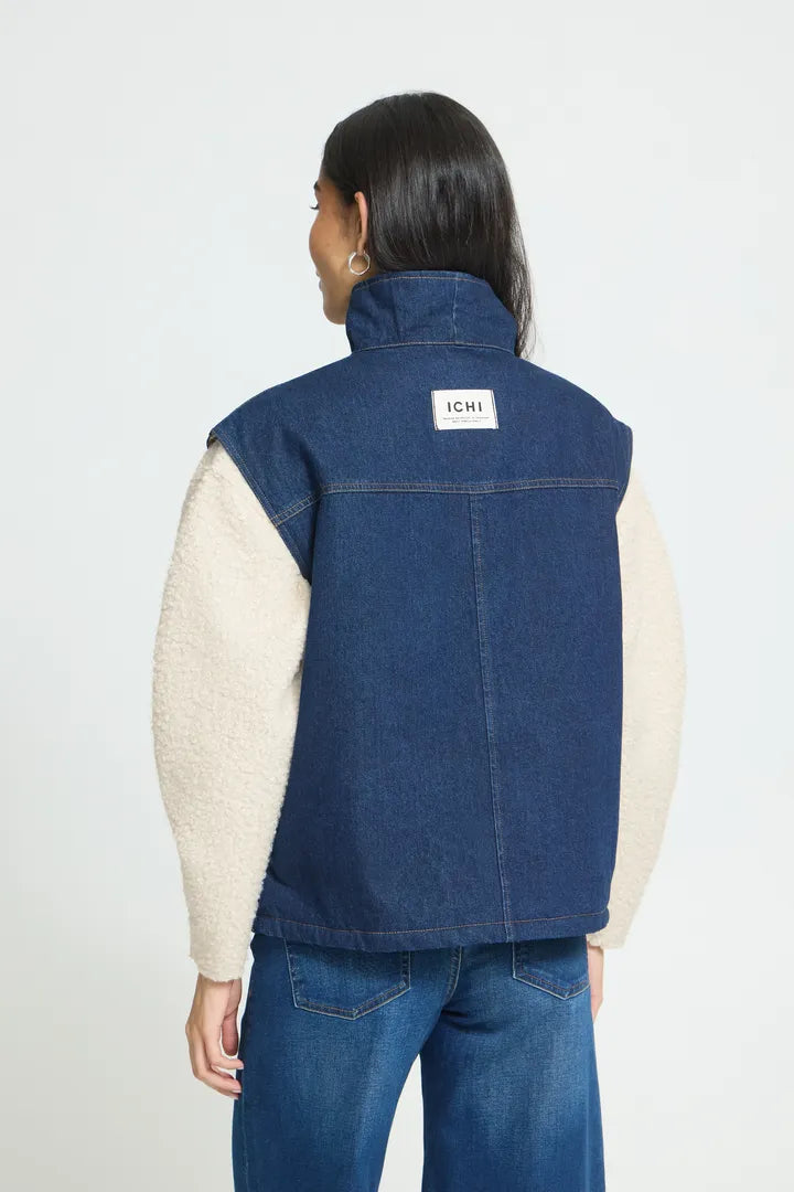 Ihhiramo Waistcoat in Denim Blue