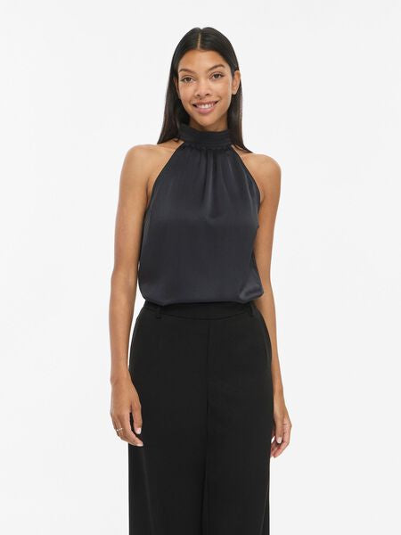 Vienid Halterneck Top in Black