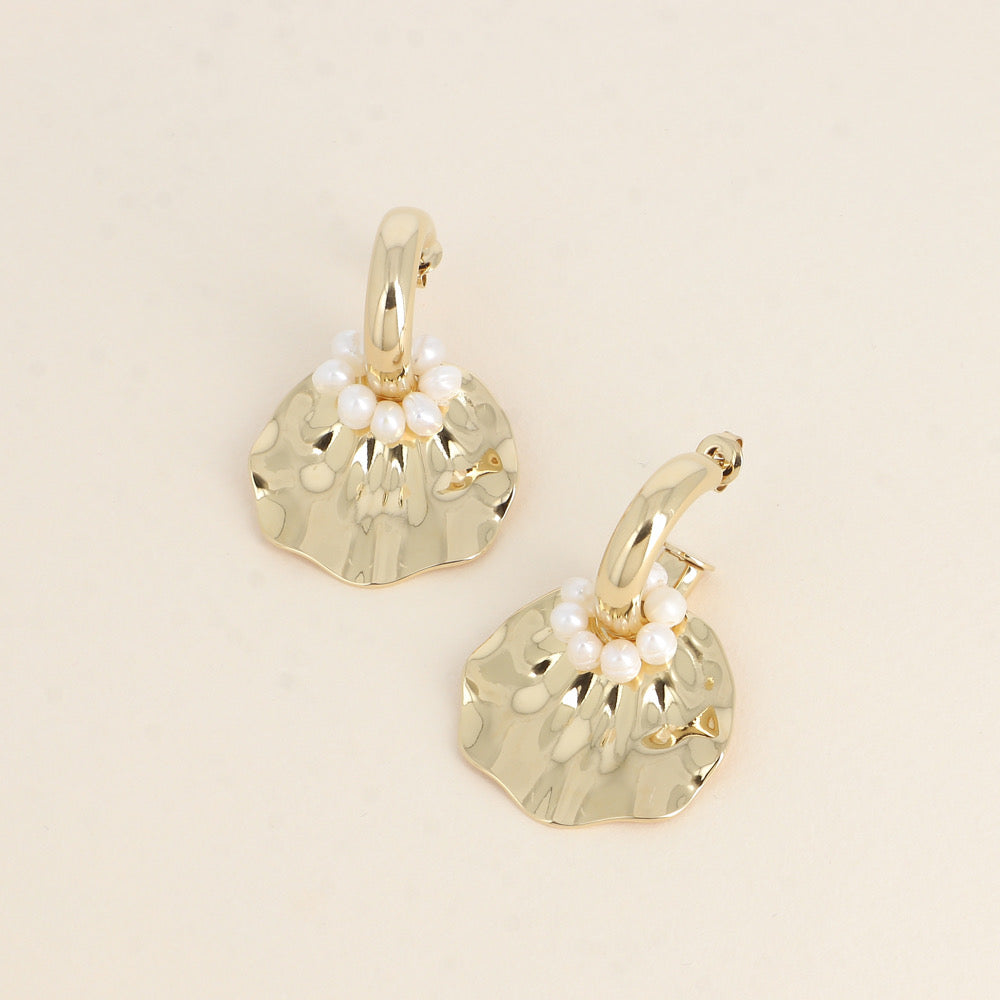 Gold & Pearl Earrings