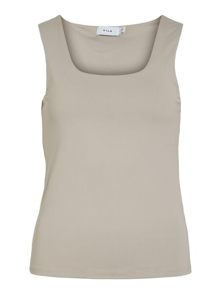 Vikenza Slinky Tank Top in Silver Gray