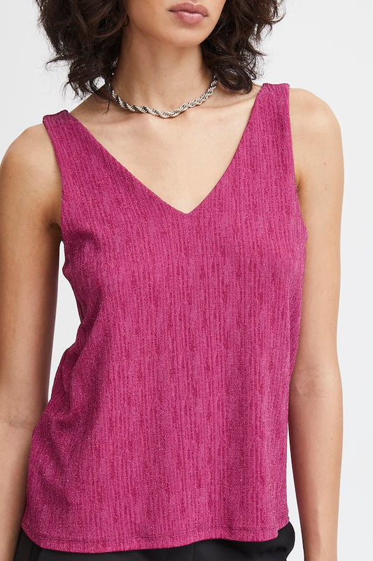 Ichi Ihnelly Top Fuchsia Pink