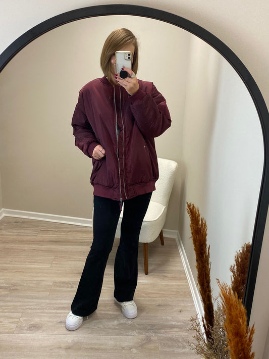 ICHI ihazoma Oversized Bomber Jacket