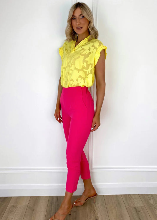 Pink Highwaisted Trousers