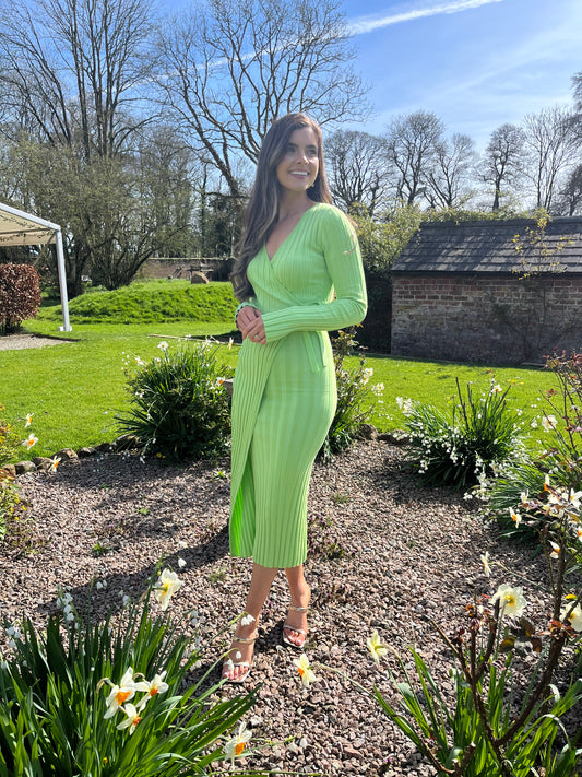 Vinnie Wrap Tie Midaxi Dress I