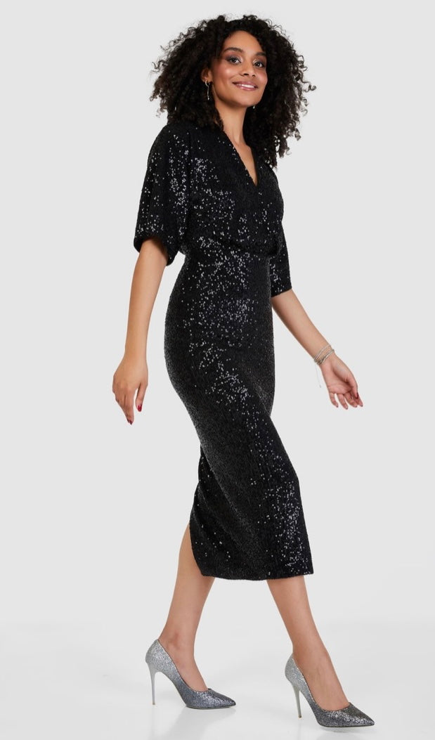 Closet London sequin kimono dress