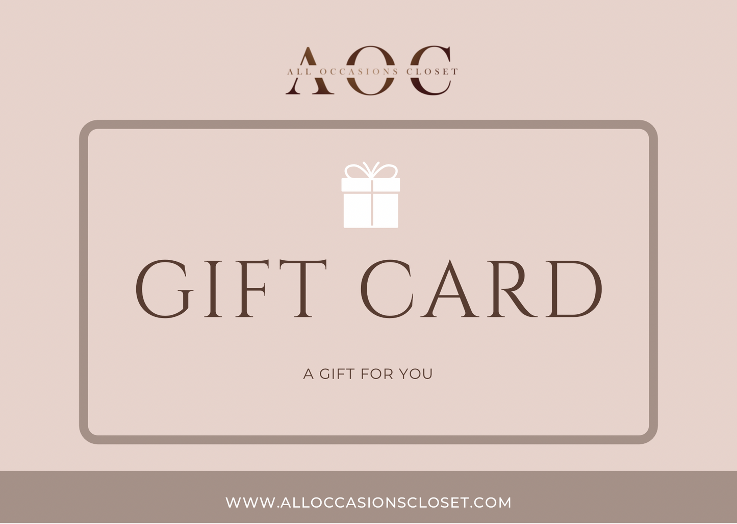 All Occasions Closet Gift Card