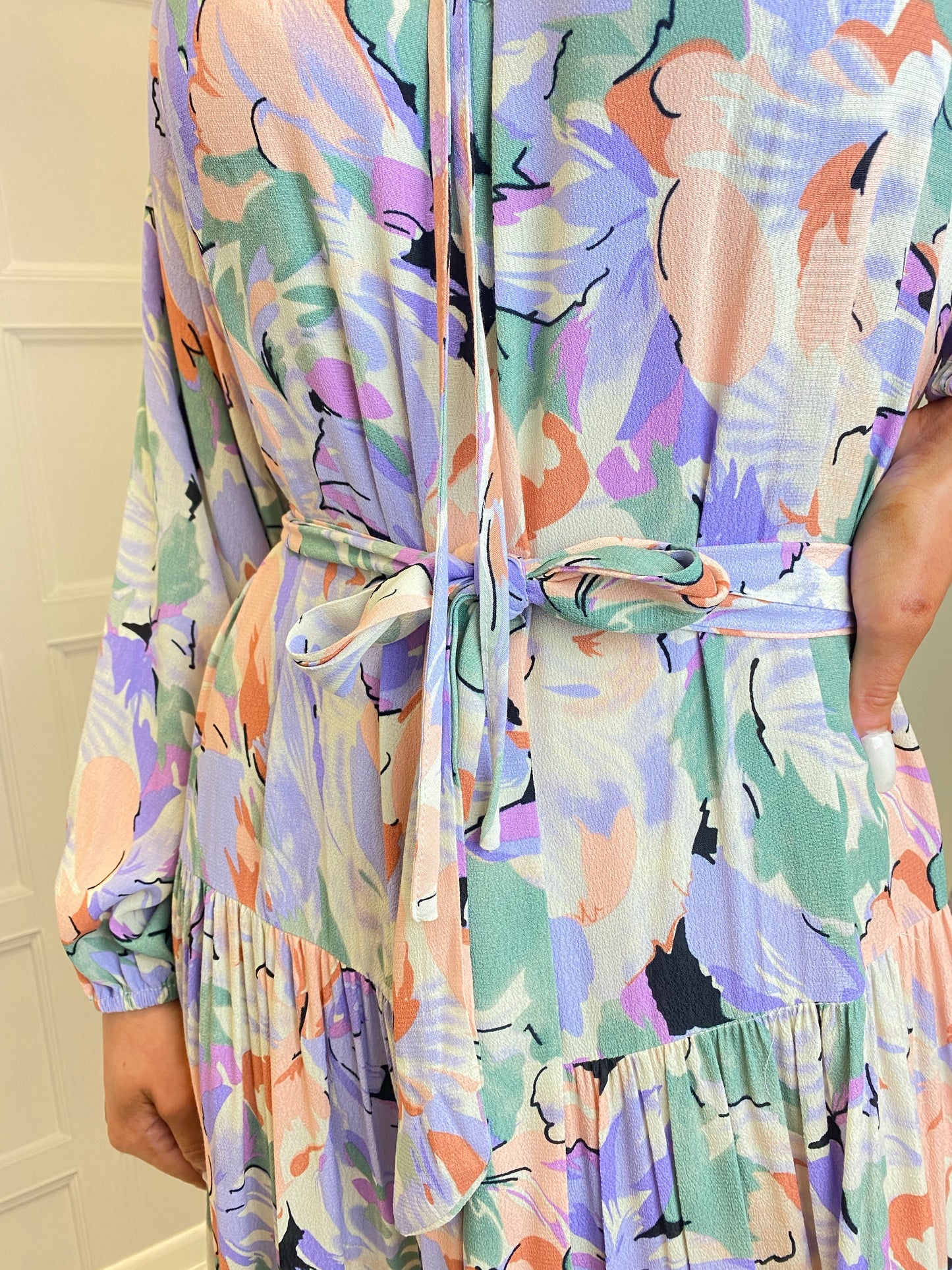 Traffic People Woodstock Maxi Dress Peach