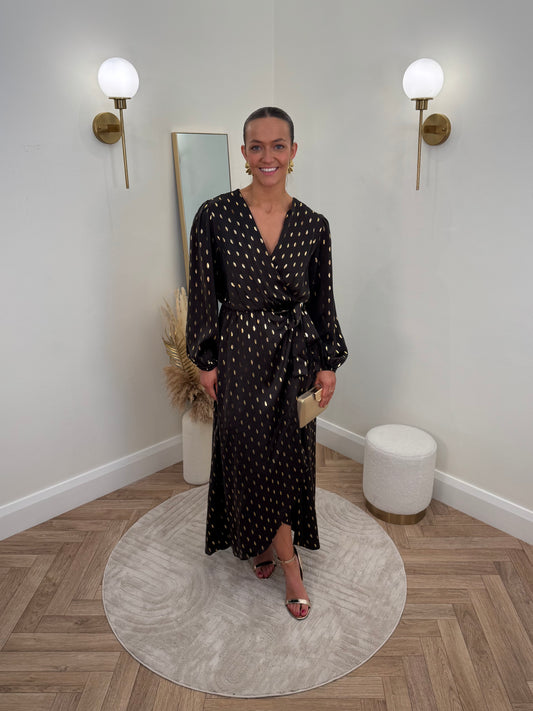 Megan Dress in Brown