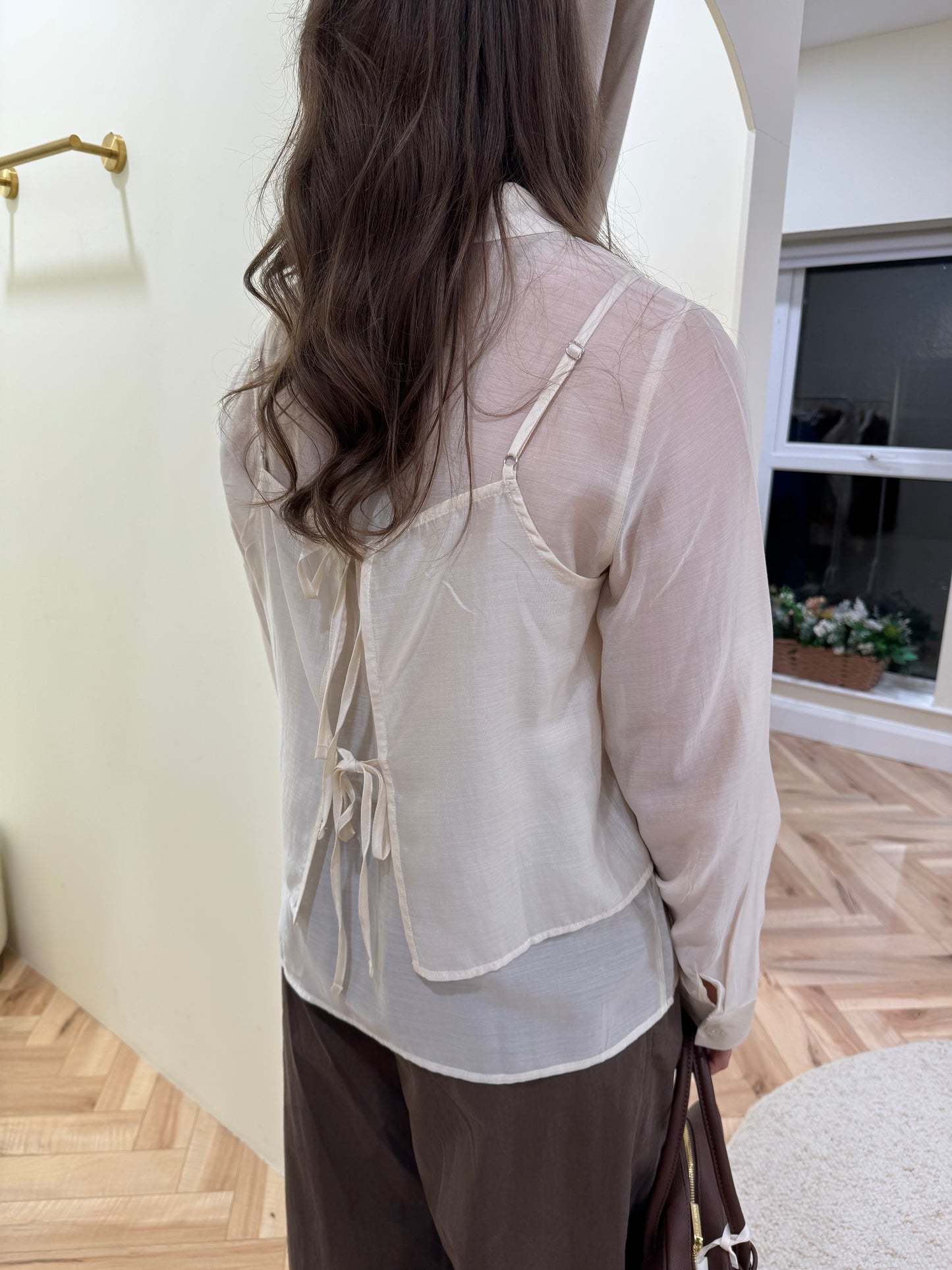 Lisa Layered Shirt in Birch