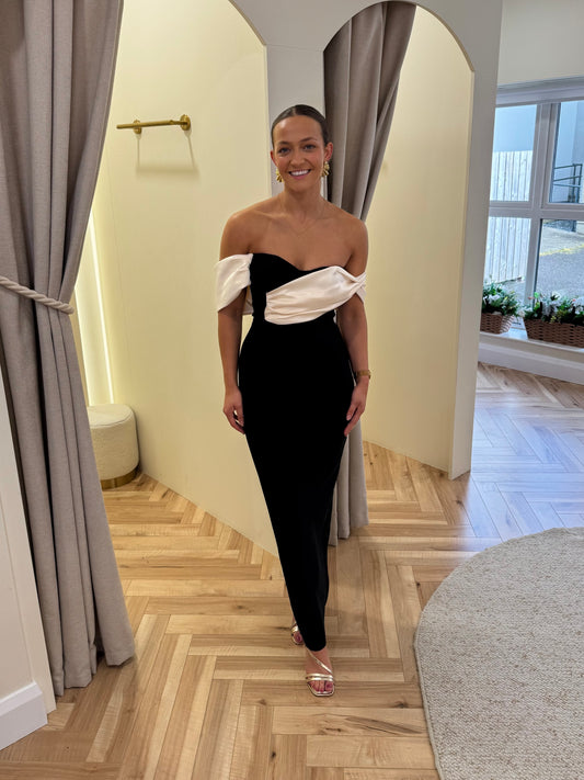 Harper Bardot Bandage Maxi Dress