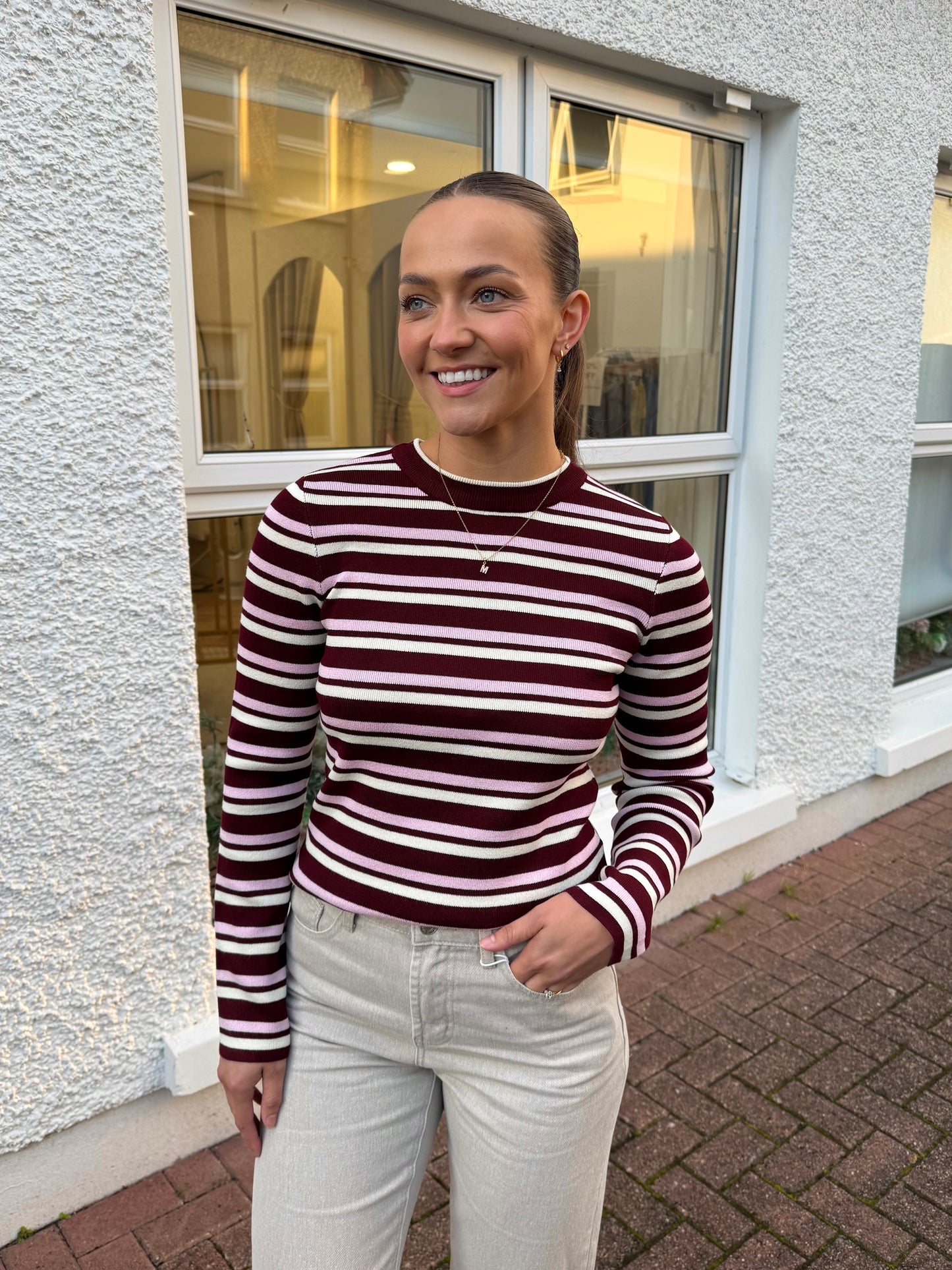 Jester Knit Pullover in Windsor Wine
