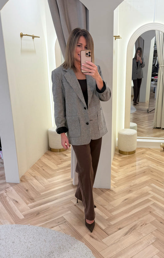 LONGER LENGTH Ihziggy Raven Jeans in Coffee Bean