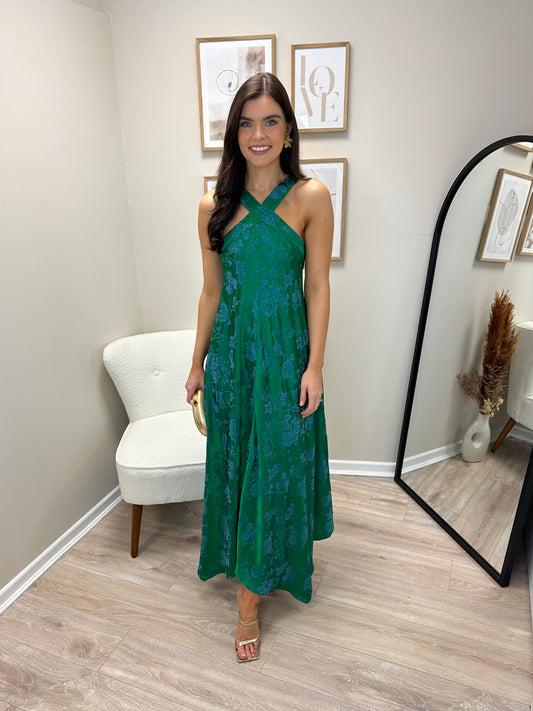Angelique Dress in Emerald