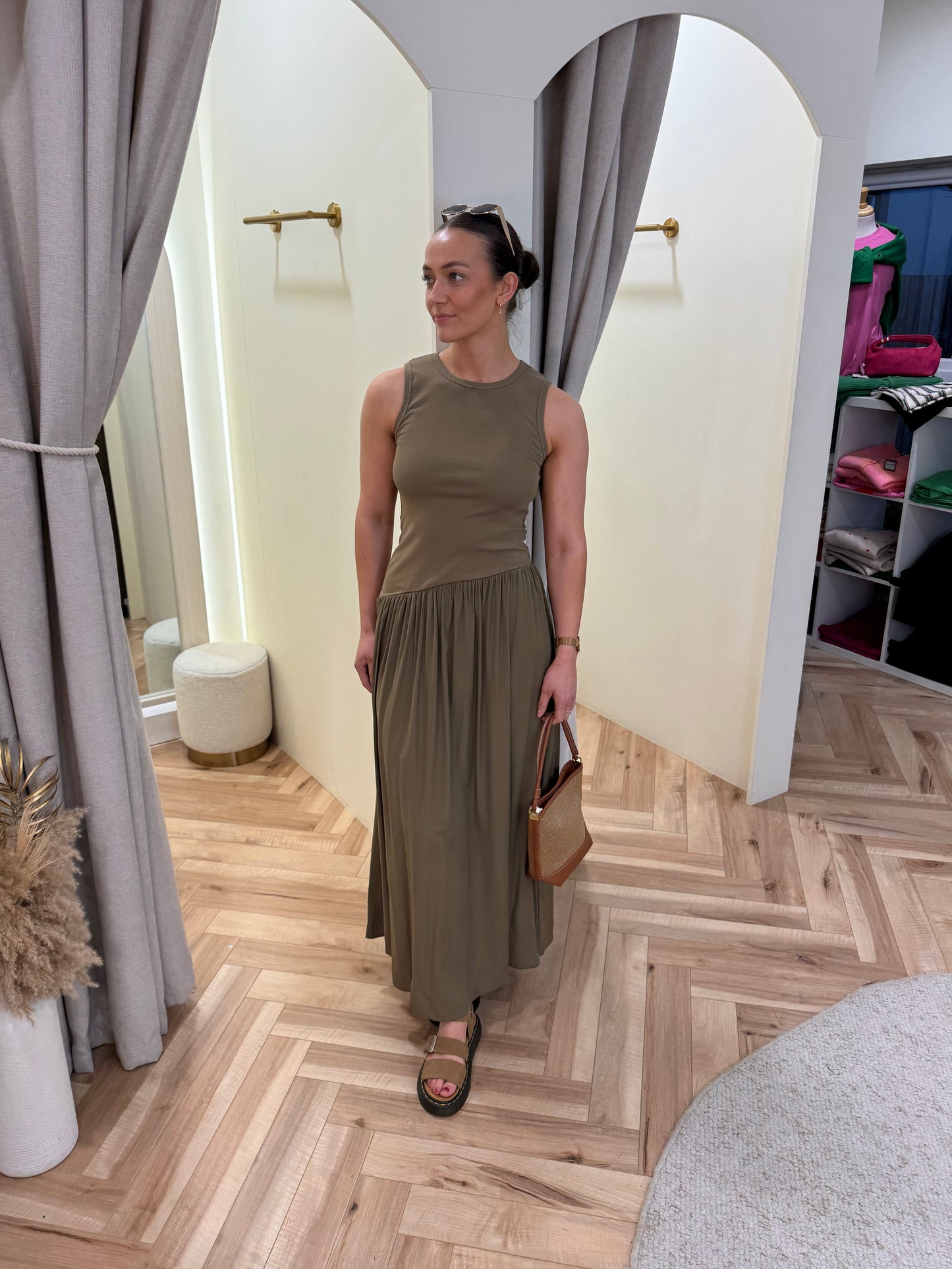 Daniela Dress in Khaki