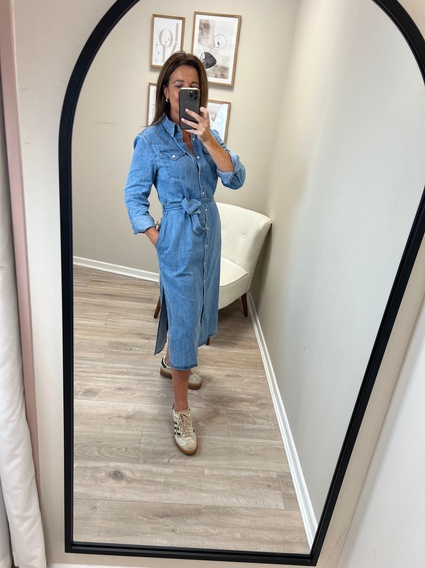 Kerry Denim Midi Dress