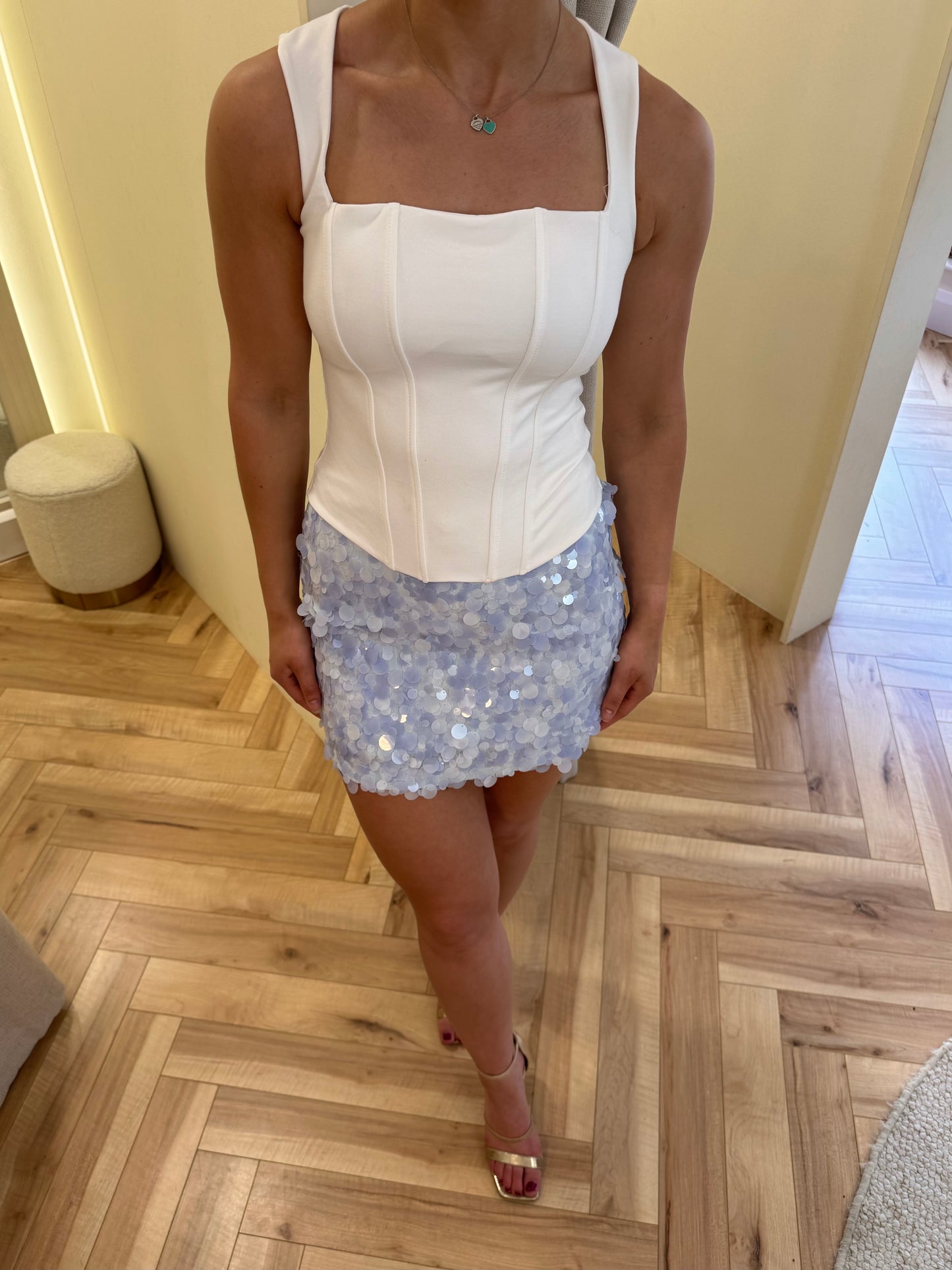 White Corset Top