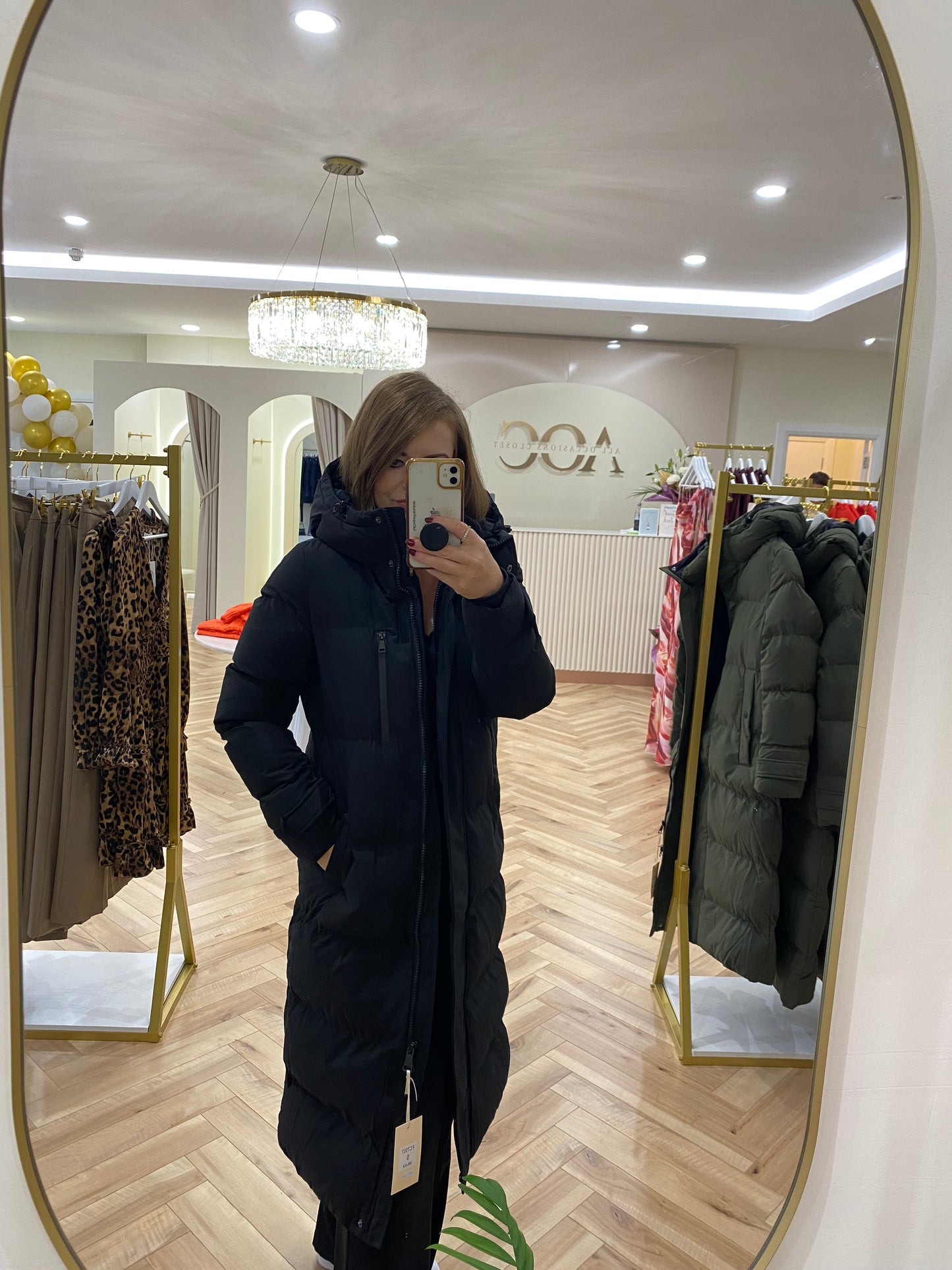 Brady Black Puffer Coat