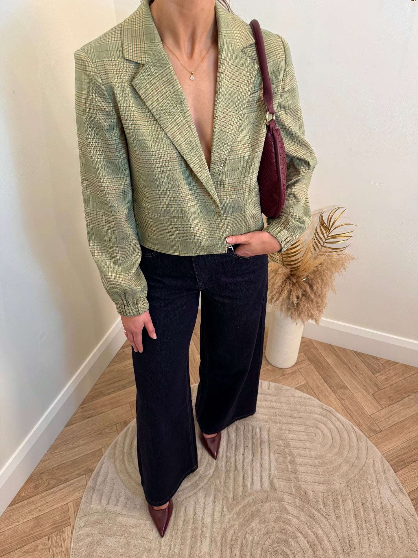 Ihjoli Blazer in Green Check