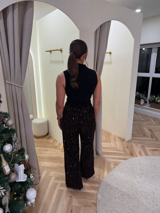 Darcie Brown Sequin Trousers