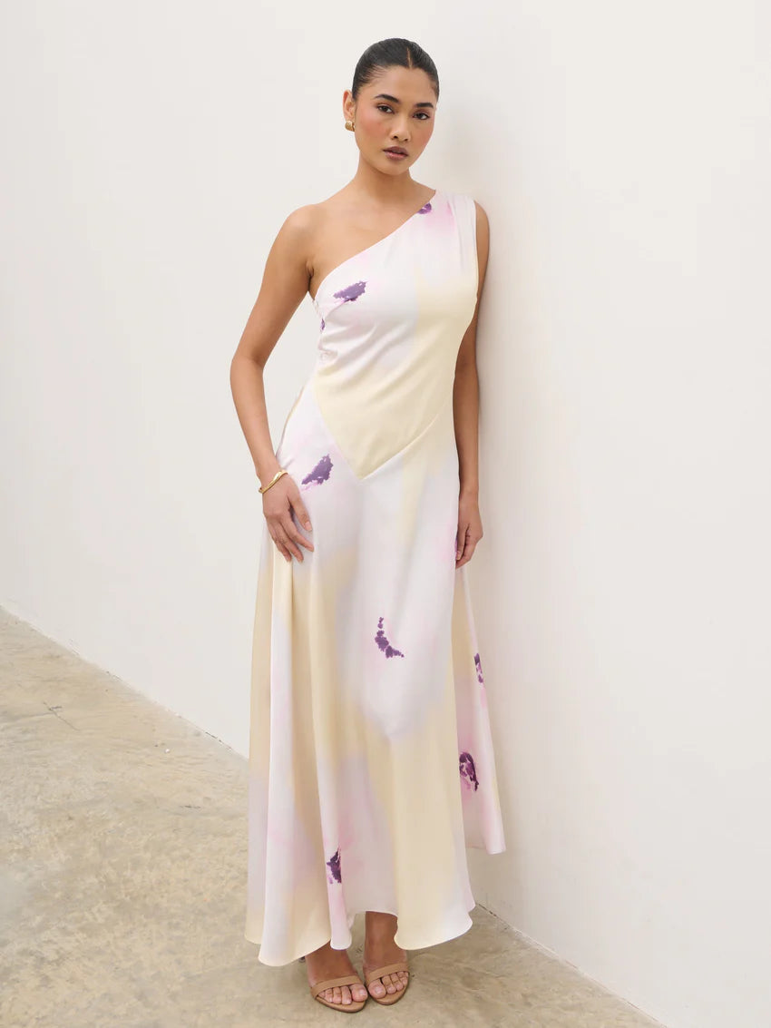 Ember One Shoulder Printed Midaxi Dress