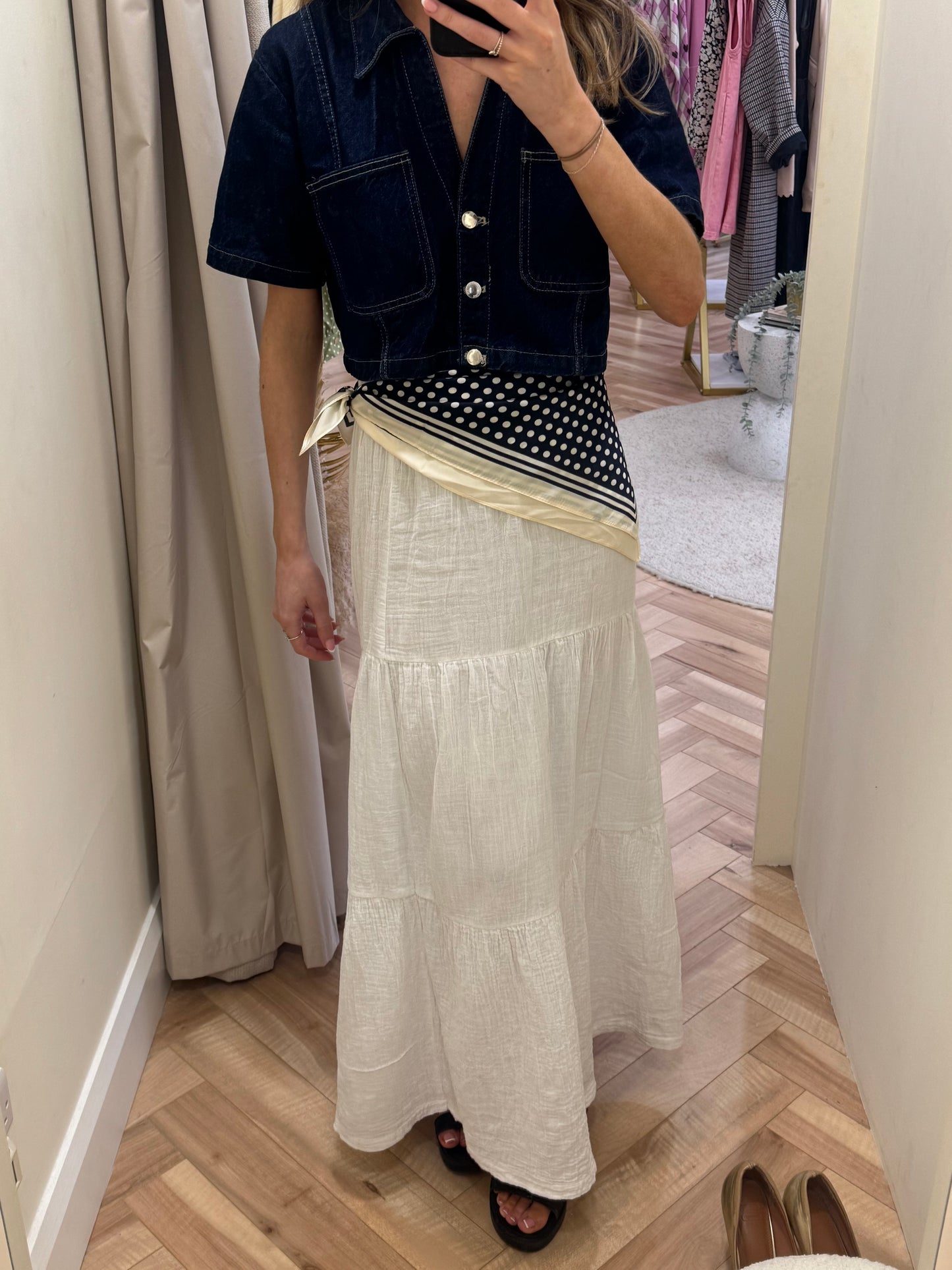 Polkadot scarf