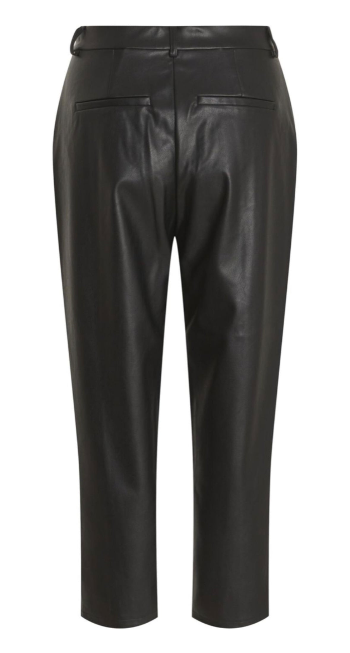 Vidagmar leather cropped coated trousers
