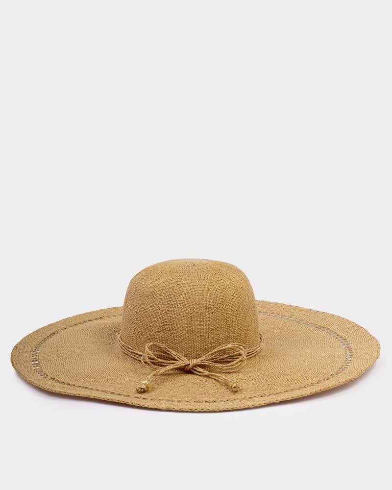 Straw floppy sun hat