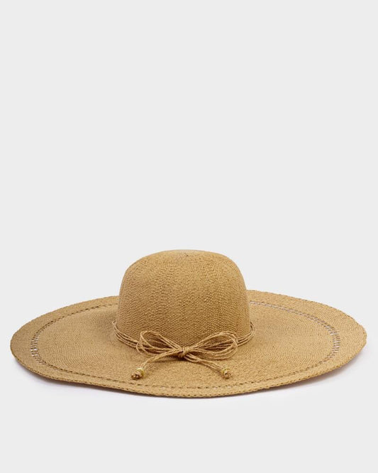 Straw floppy sun hat