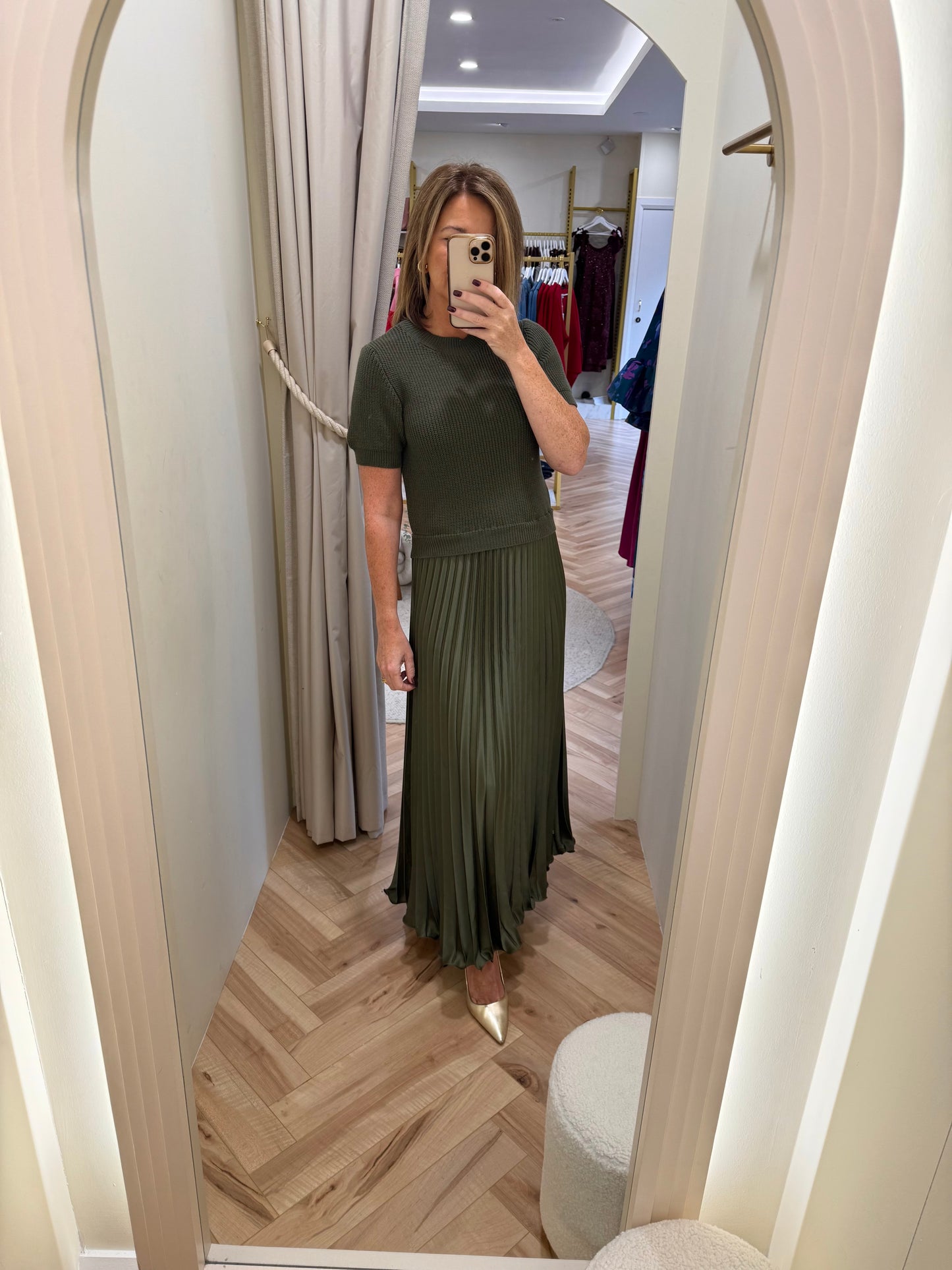 Julia Dress in Khaki