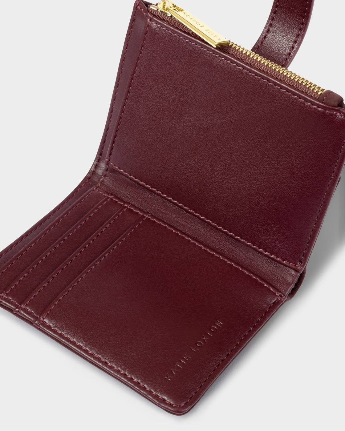Orin Suedette Twist Lock Purse cherry suedette