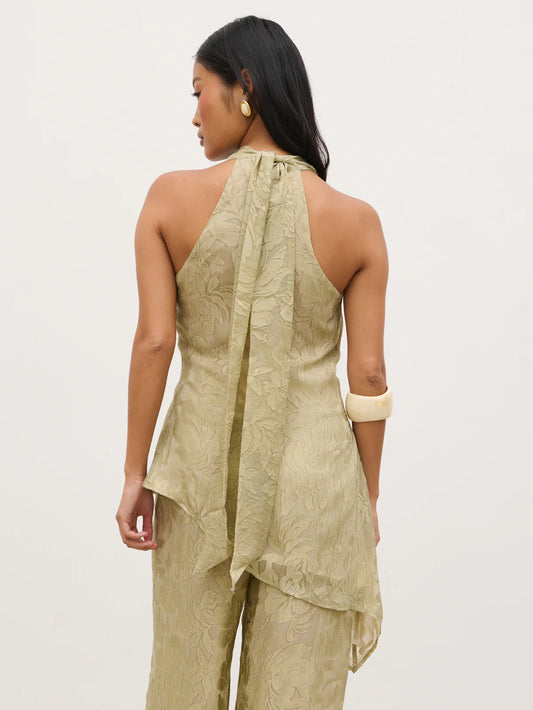 Inca Asymmetric Cowl Neck Top