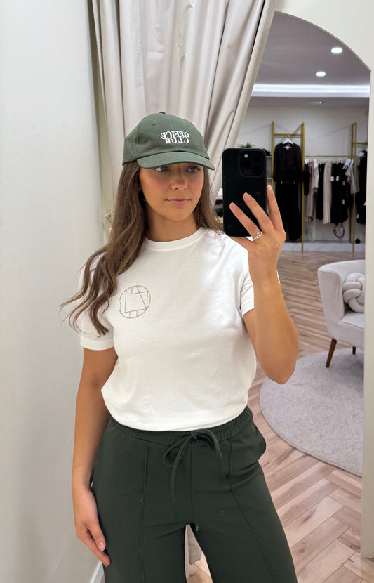 Khaki out of office cap