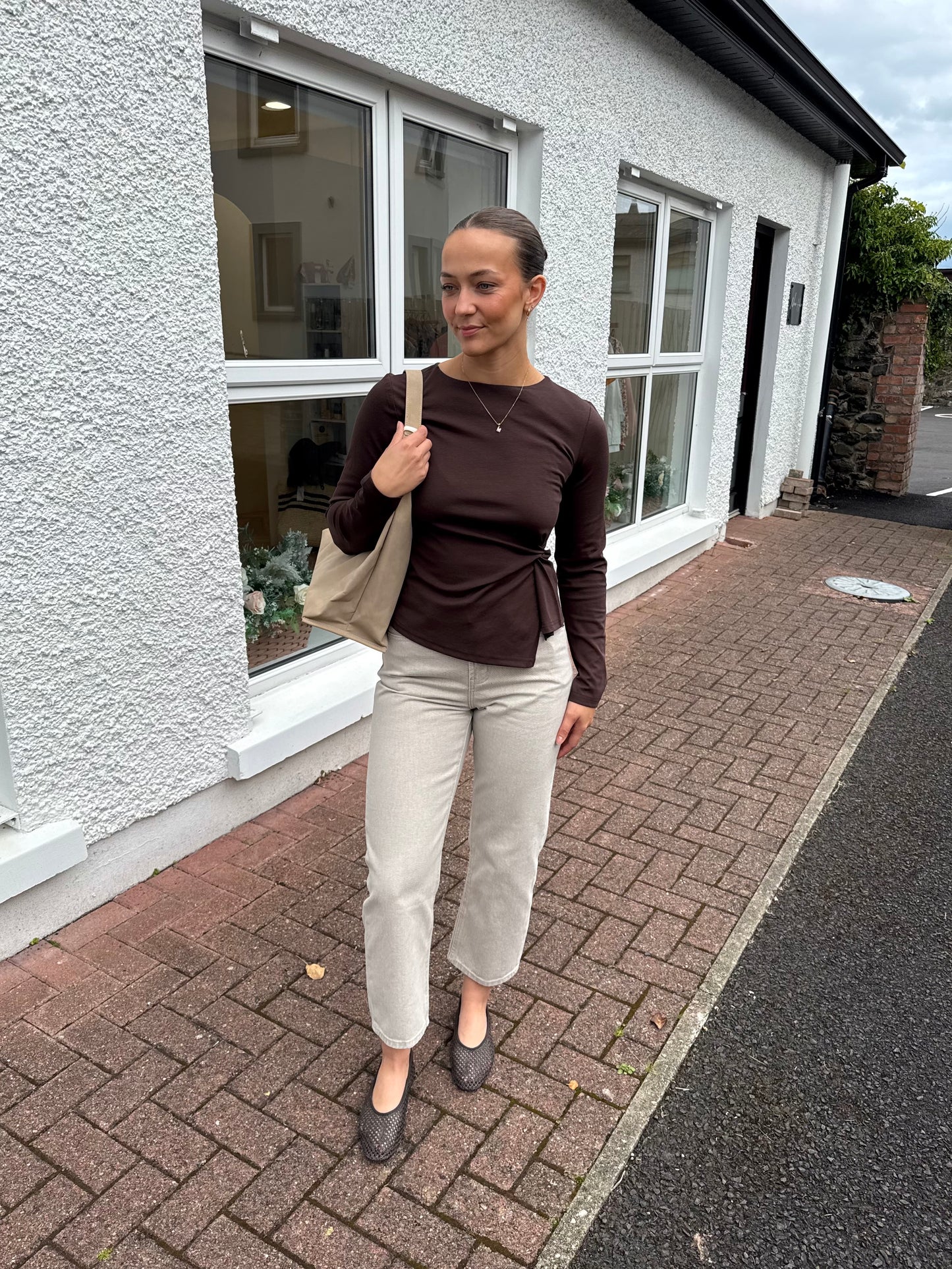 Cary Top in Brown