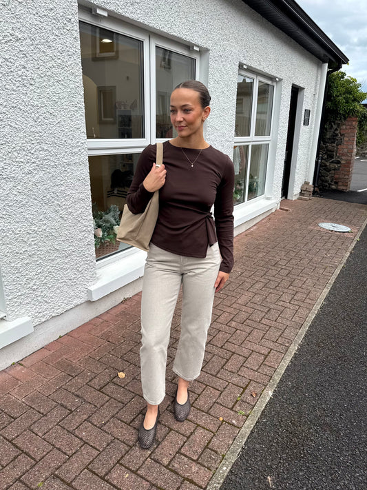 Cary Top in Brown