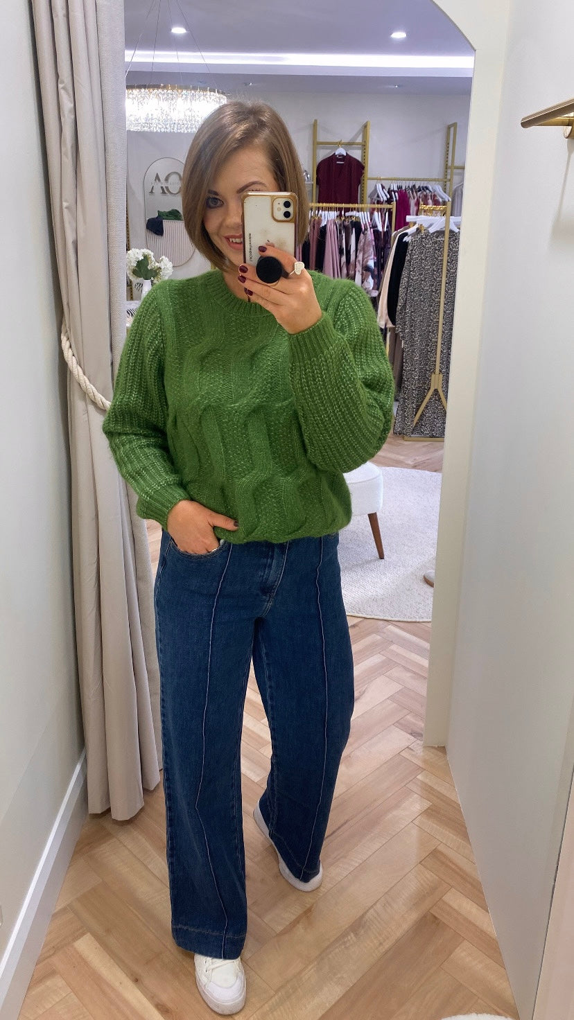 Vireba Knit Jumper in Cactus