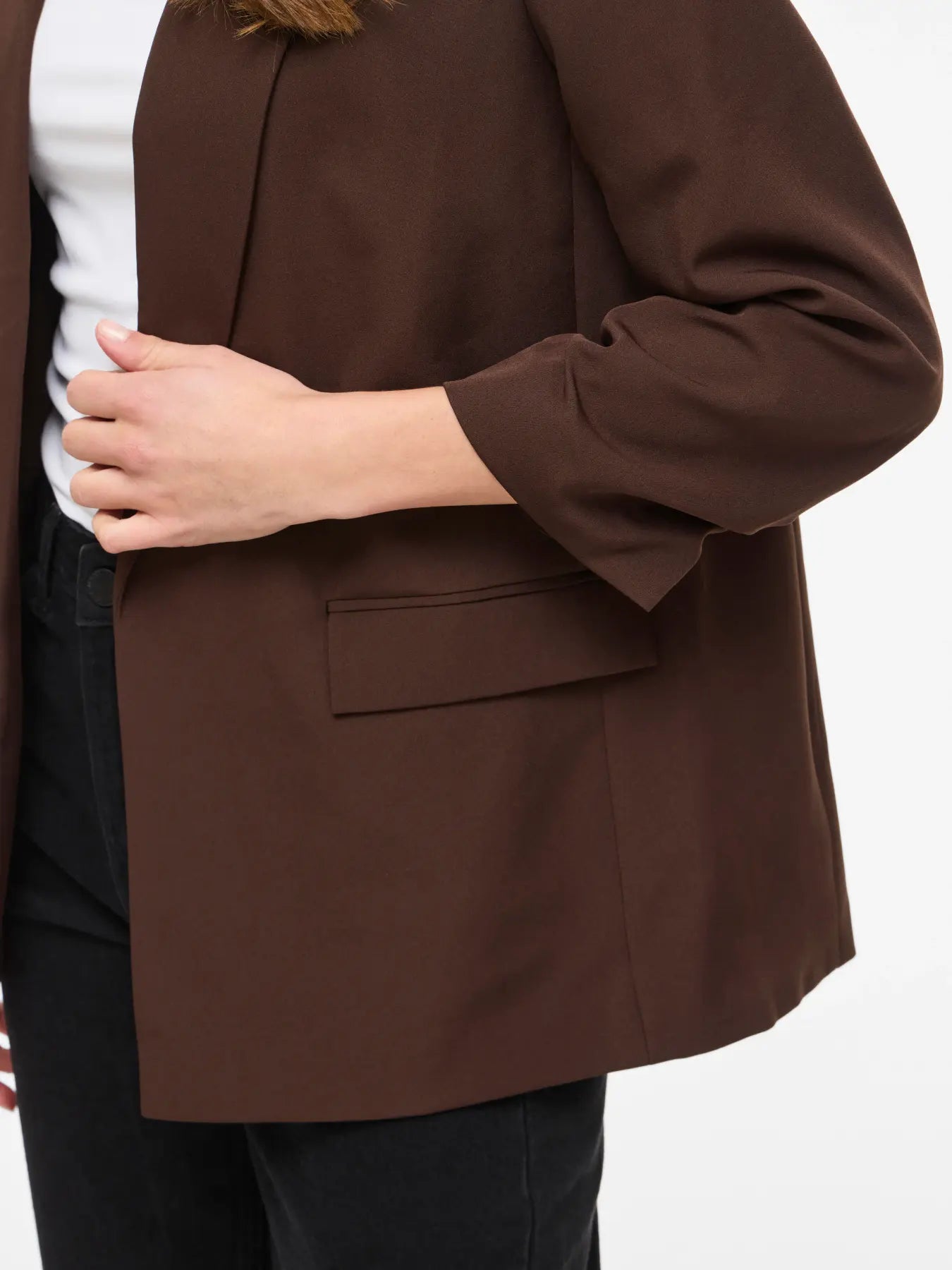 Vijune blazer in coffee bean brown