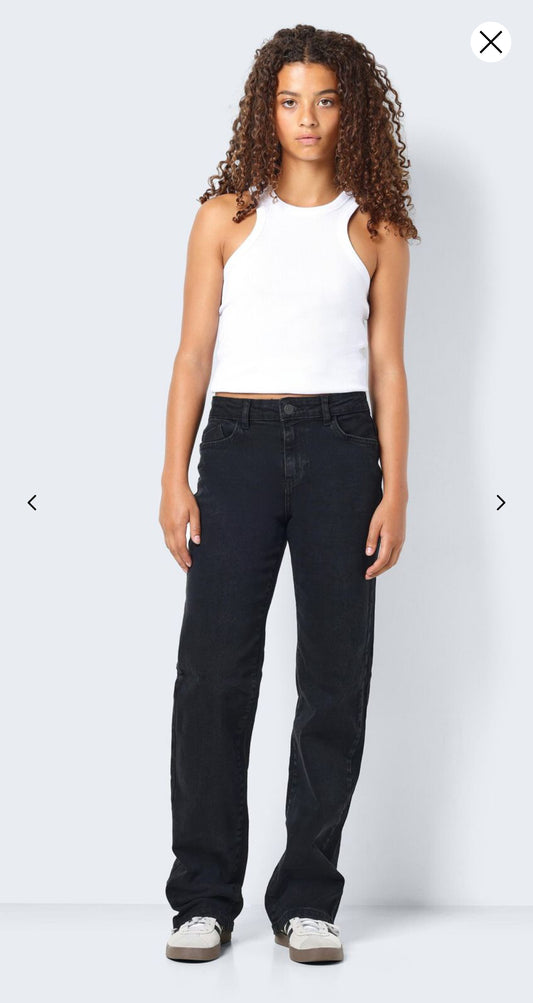 Yolanda black wide leg jeans